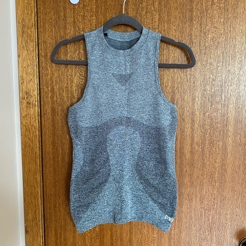 Sleeveless Gymshark compression top, size M
